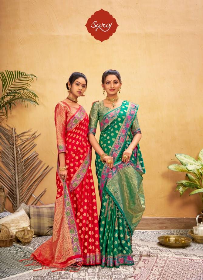 Saroj Amayra New Exclusive Wear Soft Silk Designer Saree Collection